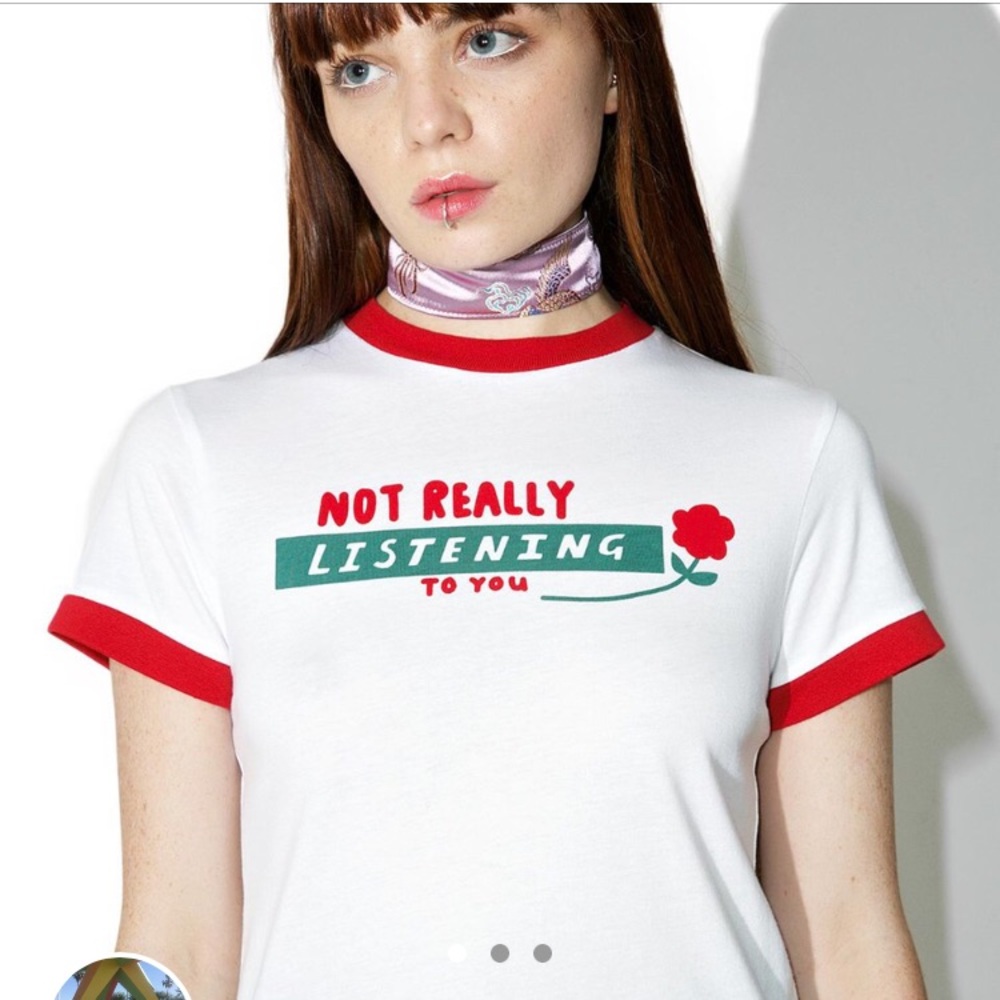 lazy oaf nwt ringer tee